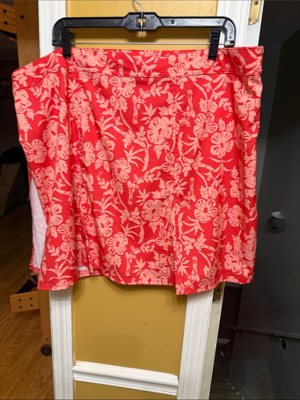 Ripskirt Hawaii Red and Pink Floral Swim Coverup Skirt length 2 wrap xxl 20-22 - Picture 7 of 8